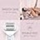 Panasonic ES-EY90 Wet and Dry Epilator for women, Double Disc with 60 Tweezers, Flexible 90&deg; Pivoting Head, 3 Speed Setting &amp; LED Light, Up to 30 Minutes Operation Time, 8 attachments