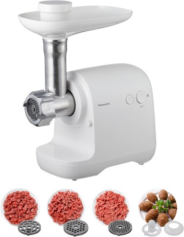 Panasonic 1700W Meat Grinder,4 attachments for Smooth grinding performance