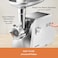 Panasonic 1700W Meat Grinder, Blade Made In Japan for Efficient Grinding - MK-GX1711WTZ
