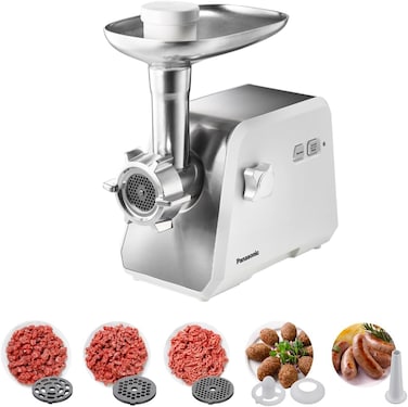 Panasonic 1700W Meat Grinder, Blade Made In Japan for Efficient Grinding - MK-GX1711WTZ