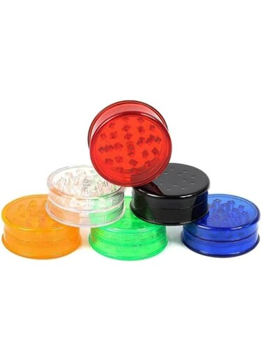 6 Pieces Grinder 2.3 inches For Manual Crusher Mill For Spice With Storage 3-Layer Grinder with Magnetic Lid Kitchen Use Portable And Disposable for Travel