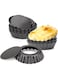 Cyimi 12 pcs Egg Tart Molds, 3" Mini Tart Pans Removable Bottom, Cupcake Cake Muffin Mold Tin Pan Baking Tool, Reusable Quiche Bakeware Carbon Steel for Pies, Quiche, Cheese Cakes, Desserts