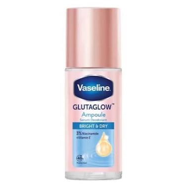 VASELINE GLUTAGLOW BRIGHT &amp; DRY AMPOULE SERUM DEODORANT 45ML