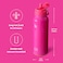 bottlebottle BOTTLE BOTTLE 40 oz sports water bottle stainless steel insulated water bottle with straw and pills holder (hot pink)