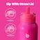 bottlebottle BOTTLE BOTTLE 40 oz sports water bottle stainless steel insulated water bottle with straw and pills holder (hot pink)