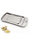 Stainless Steel Ginger Grater &amp; Zester - Multi-Purpose Kitchen Grater for Garlic, Wasabi, Cheese, Lemon Zest &amp; Nutmeg - Professional Grade Sushi/Sashimi Tool with Anti-Slip Handle (1 Piece)
