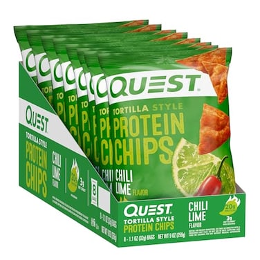 Quest Nutrition Tortilla Style Protein Chips Chili Lime (32G Pack Of 8)