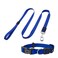 DOCO&reg; Signature Nylon Collar+Nylon Leash - 4ft (DCSN002+1048)-Color - Navy Blue, Sizes - L