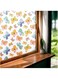 Excefore Window Film Privacy Frosted Decorative Colorful Removable No-Adhesive 3D Glass Window Sticker Butterfly Stained Glass Film for Home Office Kids Study Meeting Room(50x 200cm)