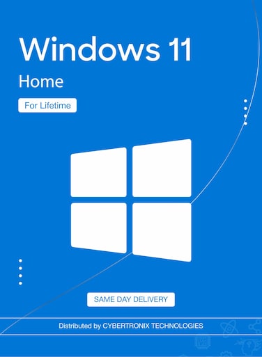 Microsoft Windows 11 Home (32 &amp; 64-bit)   1 PC for Lifetime   Digital License   SAME DAY DELIVERY