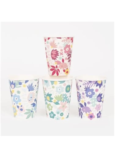 My Little Day Flowers paper cups