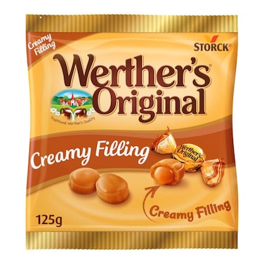 Werther's Original Creamy Filling Caramel Candies, 125g