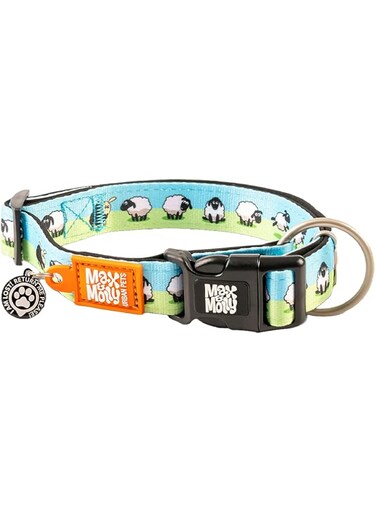 Max &amp; Molly Dog &amp; Puppy Collar with Power Buckle, Fun Style for Small, Medium, Large Dogs &amp; Puppies, Waterproof, Comfortable, Adjustable, Includes Gotcha QR Code Pet ID