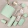 10 Piece Baby Green Bamboo Plastic Bathroom Accessories Set