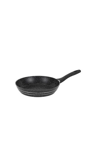 24cm Smart Granite Series Frypan RF11870/ Strong Forged Aluminum Body with Non-Stick Coating and Heat Resistant Soft Touch Handle Induction Bottom, Compatible with Hot Plate, Halogen, Ceramic and Gas Stovetops Perfect for Frying, Sauting, Tempering Black Black