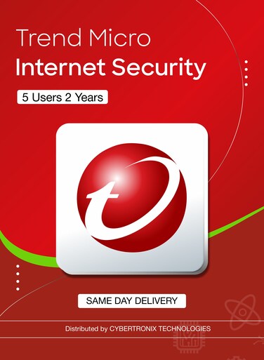 Trend Micro Internet Security   5 Devices for 2 Years   Digital License   Same Day Delivery