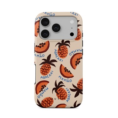 Burga iPhone 17 Pro Max Abacaxi Premium Case Compatible with Hybrid Dual-Layer Hard Shell + Silicone Protection - Scratch-Resistant Shockproof Mobile Cover