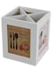 Cutlery Stand For Spoon, Wood Cutlery Spoon And Fork Holder For Dining Table Spoon, Cutlery Holder For Table, Spoon Stand With 4 Compartment