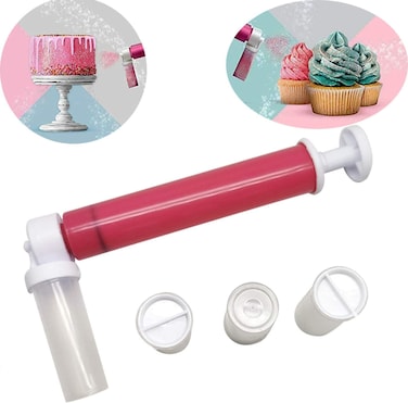Manual Airbrush For Cake DIY Baking, Cake Decorating Airbrush Pump For Decorating Cakes, Cake Coloring Manual Spray Gun Kit,