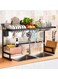 Stainless Steel Kitchen Rack Dish Organizer Drying Rack Above Sink Drain Rack Kitchen Storage Countertop Utensil Holder
