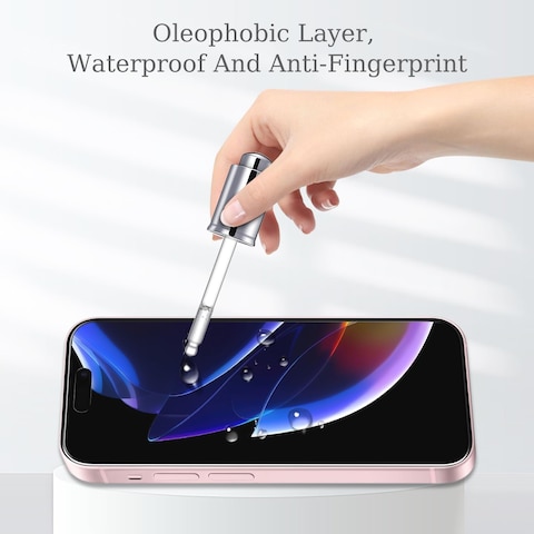 Muzz Clear Screen Protector for IPhone 16 Pro (6.3-inch), 2.5D HD Tempered Glass, 9H Hardness, 3-Pack (iPhone 16 Pro)