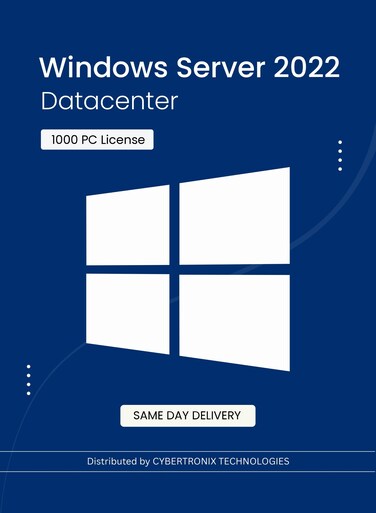 Microsoft Windows Server 2022 Datacenter   1000 PC License   Digital License   SAME DAY DELIVERY