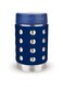 LunchBots Thermal 16 oz Triple Insulated Thermos - Hot 6 Hours or Cold 12 Hours - Leak Proof Thermos Soup Jar - All Stainless Interior - Navy Lid - Navy Dots