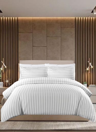 6 Pieces Queen Size Duvet Cover Set with Fitted sheet and Pillowcases