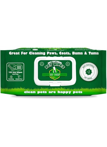 My Turf Cat and Dog Grooming Pet Wipe  Dog Wipes &amp; Cat Wipes  Pet Wipe for Dogs   Pet Grooming Wipes  Quick &amp; Easy Cleaning  Dog Ear and Eye Wipes   100 Wipes   6x8 Inches