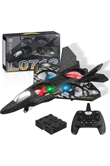 RC Plane, Aeroplane for Beginners/Children/Adults, With Coloured Lights USB Charging, R/C