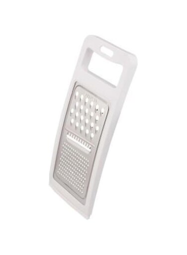 KNP 3 Way Flat Grater White. Stainless steel blades. Easy to clean. Everyday helpful gadget. Comfortable grip.