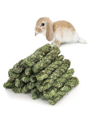 12 Pcs Rabbit Chew Toys, Natural Timothy Grass Small Animal Treats Natural Timothy Grass Chew Toys, Pet Snacks Molar Teeth Grinding Toy for Chinchillas Hamsters Guinea Pig Dwarf Rabbit Gerbils