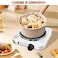 Tradeo Single Burner Electric Hot Plate: Portable Countertop Stove with Adjustable Temperature Control