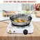 Tradeo Single Burner Electric Hot Plate: Portable Countertop Stove with Adjustable Temperature Control