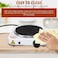 Tradeo Single Burner Electric Hot Plate: Portable Countertop Stove with Adjustable Temperature Control