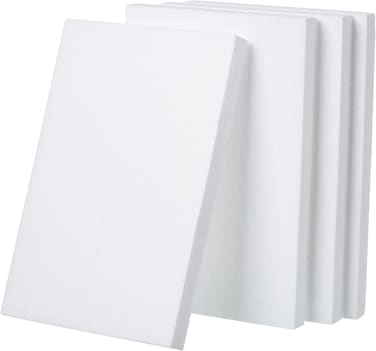 CRAFT MAGIC 4-Pack 12&times;8&times;1 Inch Foam Blocks &ndash; Polystyrene Rectangle Sheets for Arts &amp; Crafts, School Projects, Sculpting, Modelling and Floral Arrangements