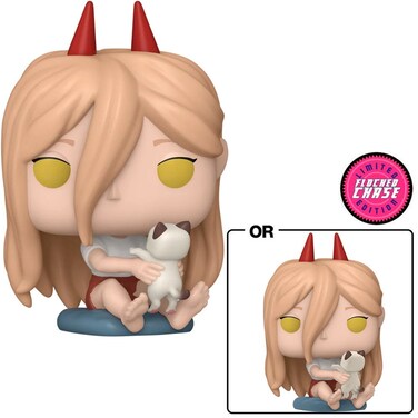 Funko Pop! Animation: Chainsaw Man Power Meowy With Chase (Fl) Exclusive Vinyl Figure