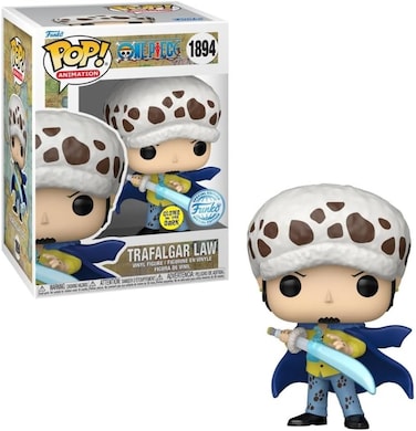 Funko POP! Animation Glow One Piece Trafalgar Law Vinyl Figure (11.1 cm)