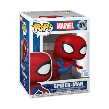 Funko Pop Premium! Marvel: Spider-Man Leaning Vinyl Figure (Exclusive)