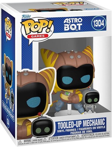 Funko Pop! &amp; Buddy! Games: Astro Bot - Tooled-Up Mechanic Vinyl Figure