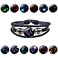 Twelve Constellations Multilayer Beaded Cowhide Bracelet, Style: Capricorn Luminous