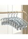 Multi Clip Drying Rack,Laundry Drying Racks with 10 Clips,Sock Dryer with Clips,Stainless Steel Drying Rack,Hanging Drying Rack for Drying Socks,Bras,Towel,Underwear,Baby Clothes,Grey (4pc)