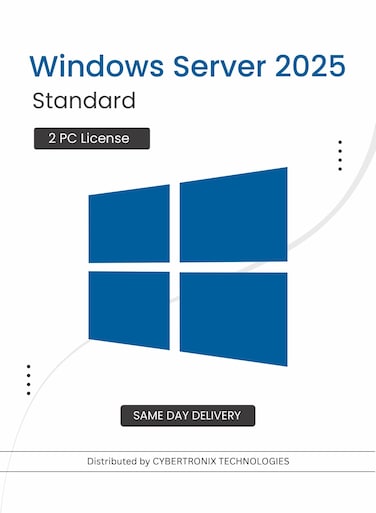 Microsoft Windows Server 2025 Standard   2 PC License   Digital License   SAME DAY DELIVERY
