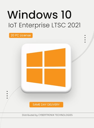Microsoft Windows 10 IoT Enterprise LTSC 2021   20 PC License   Perpetual   Digital License   SAME DAY DELIVERY