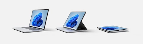 Microsoft Surface Laptop Studio, Intel i7-11370H, 32GB RAM, 2TB SSD, 4GB NVIDIA GeForce RTX 3050 Ti, 14.4-inch PixelSense Display, Windows 11 Home, Platinum, English/Arabic Keyboard   AI2-00013