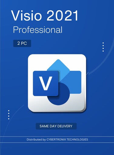 Microsoft Visio 2021 Professional 2PC   Digital License   SAME DAY DELIVERY