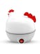 UAE Felcon Egg Cooker 350W Electric Egg Cooker 7-Egg Capacity Hard-Boiled Eggs Automatic Shut Off Omelet Maker Vegetable Steamer Easy One-Touch Operation deal for Soft Medium Holds 7 White (White)