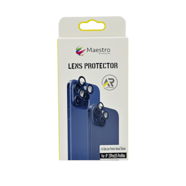 MAESTRO ANTI GLARE LENS PROTECTOR IPHONE 15 PRO/15 PRO MAX NATURAL TITANIUM