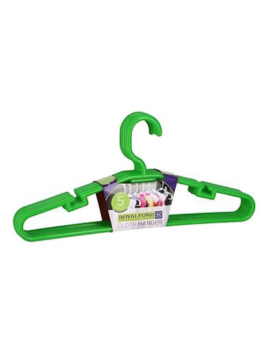 5-Piece Cloth Hanger Assorted 36 x 100cm