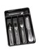 Madesmart Silverware Tray-Carbon Collection Soft-Grip Lining &amp; Non-Slip Rubber Base &amp; Bpa-Free, Mini